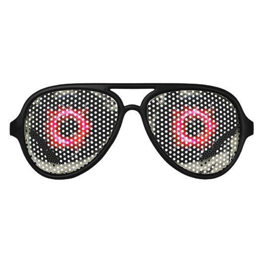 Rode ogen zonnebril (Voorkant)