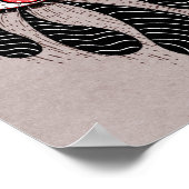 Rode ogen zwarte tranen poster (Hoek)