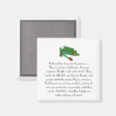 Rode-ogige boom kikker magneet (Voorkant / Achterkant)