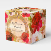 Rode Oker Gele Bloem Merkproduct Bedrijf Bedankdoosjes (Voorkant Zijde)