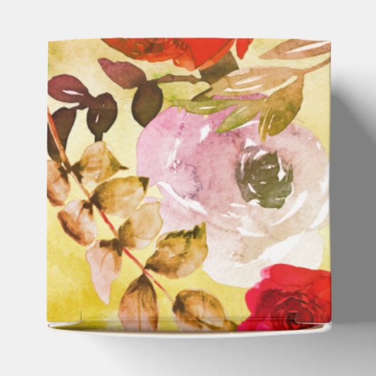 Rode Oker Gele Bloem Merkproduct Bedrijf Bedankdoosjes (Bovenkant)