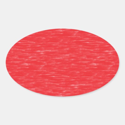 Rode olie geschilderd ovale sticker (Voorkant)