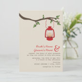 Rode olie Lantaarn Wilderness / Camping Weddenscha Kaart (Staand voorkant)