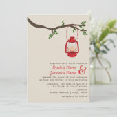 Rode olie Lantaarn Wilderness / Camping Weddenscha Kaart (Staand voorkant)