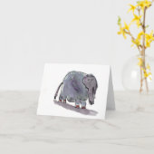 Rode Olifant Toed • Conrad Mazur, Leeftijd 6 Kaart (Gele Bloem)