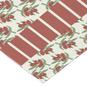 Rode olijven en strepen Tafelloper (Hoek)