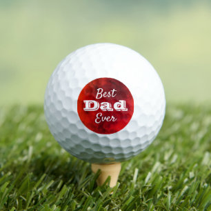 Rode Ombre Beste Papa Ooit Vet Gedurfd Moderne Typ Golfballen