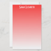 Rode Ombre Briefpapier (Voorkant)