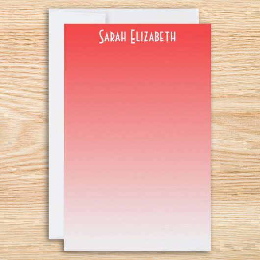 Rode Ombre Briefpapier