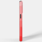 Rode ombre geometrische mesh patroon Monogram Case-Mate iPhone Case (Achterkant / Rechts)