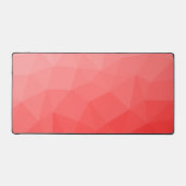 Rode ombre-gradiënt geometrisch meshpatroon bureaumat (Voorkant)