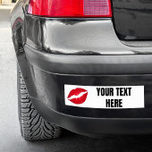Rode ombre lippenstift diva lippen bumpersticker