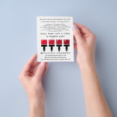 Rode ombre-penselen, schilder en decorator Adverte Flyer (Hand)
