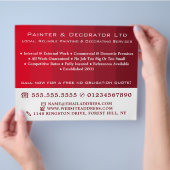 Rode Ombre Strepen, Schilder & Decorateur Flyer (Hand)
