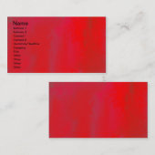 Rode onderdrukking visitekaartje (Voorkant / Achterkant)