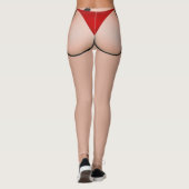 Rode ondergoed Leggings (Achterkant)