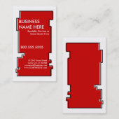 rode onevenRex Visitekaartje (Voorkant / Achterkant)