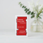 rode onevenRex Visitekaartje (Staand voorkant)