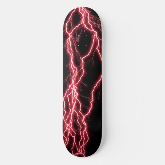 Rode Onweersbui Elektriciteit Persoonlijk Skateboard (Voorkant)
