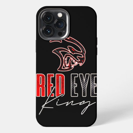 Rode Oog Koning iPhone Hoesje (Achterkant)