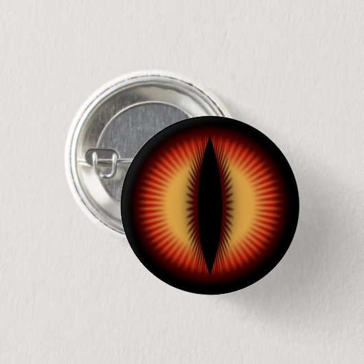 Rode Oog van een draak Ronde Button 3,2 Cm (Voorkant /achterkant)