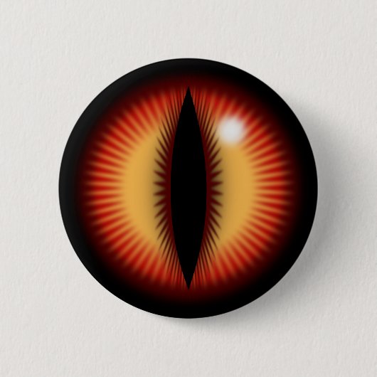 Rode oog van een draak ronde button 5,7 cm (Voorkant)