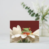 rode oogboomkikker briefkaart (Staand voorkant)