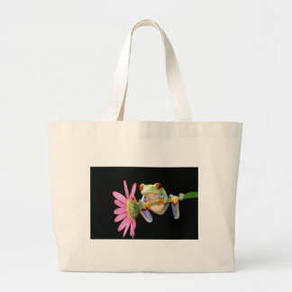 rode oogboomkikker grote tote bag