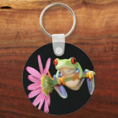 rode oogboomkikker sleutelhanger (Voorkant)