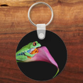 rode oogboomkikker sleutelhanger (Voorkant)