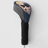Rode ooghuid golfheadcover (Schuin)