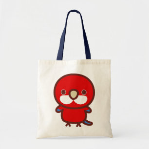 Rode oosterlijke rosella tote bag