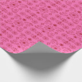 Rode op Roze Motief Inpakpapier (Hoek)