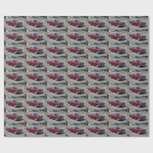 Rode Opel Rekord 1900 Cadeaupapier