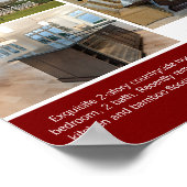 Rode Open Huis Welkom Vastgoed Foto Poster (Hoek)