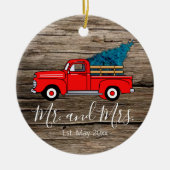  rode ophaalwagen, ritueel houtpatroon keramisch ornament (Voorkant)