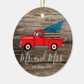  rode ophaalwagen, ritueel houtpatroon keramisch ornament (Links)