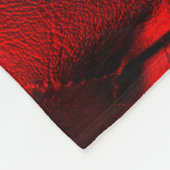 rode opvulkussen textuur fleece deken (Hoek)