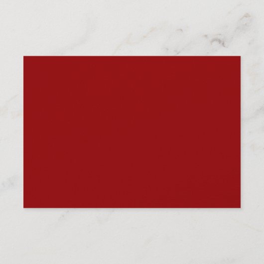 Rode oranje Chinese bruidsdaggegevens Informatiekaartje (Achterkant)