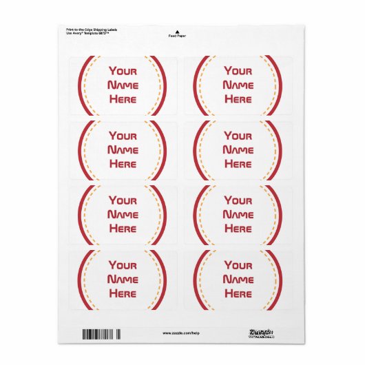 Rode Oranje cirkel Etiket (Full Sheet)