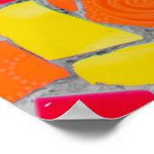 Rode, oranje en gele illustraties poster (Hoek)