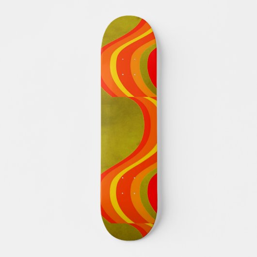 Rode Oranje en Gele Skateboard (Voorkant)