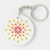 Rode, oranje en gele trappen sleutelhanger (Achterkant)