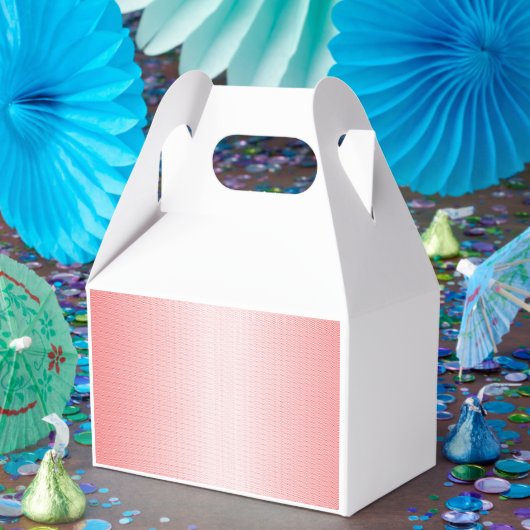 Rode, oranje en roze penseelstreken mengen zich sa bedankdoosjes (Feest)