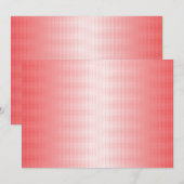 Rode, oranje en roze penseelstreken mengen zich sa kaart (Voorkant / Achterkant)