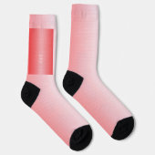 Rode, oranje en roze penseelstreken mengen zich sa sokken (Rechts)