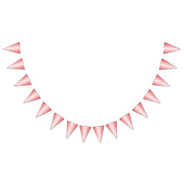 Rode, oranje en roze penseelstreken mengen zich sa vlaggetjes