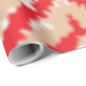 Rode, oranje en roze textuurpatronen en motieven cadeaupapier (Rol Hoek)