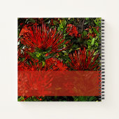 Rode Oranje Firebush-Plant Notitieboek (Achterkant)