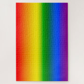 Rode Oranje Geel Blauw Paarse Rainbow Ombre Legpuzzel (Verticaal)